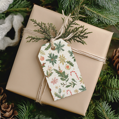 Christmas-Foliage-Traditional-Pattern-Gift-Tags-Free-Printable