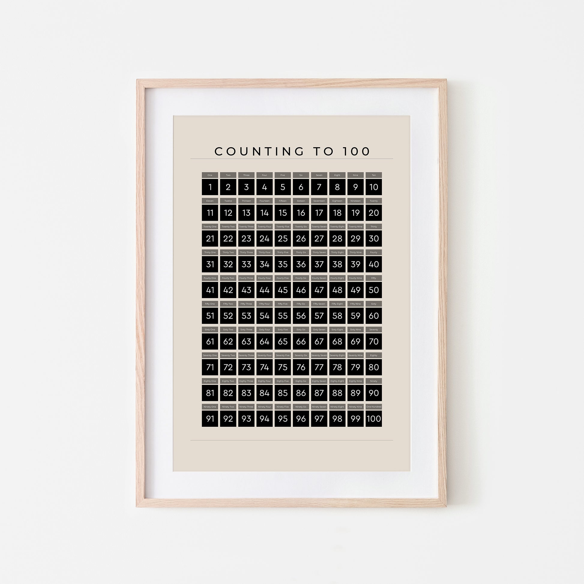 Counting-to-100-Math-Wall-Art-in-Black-on-Sand-Website-Main-Image