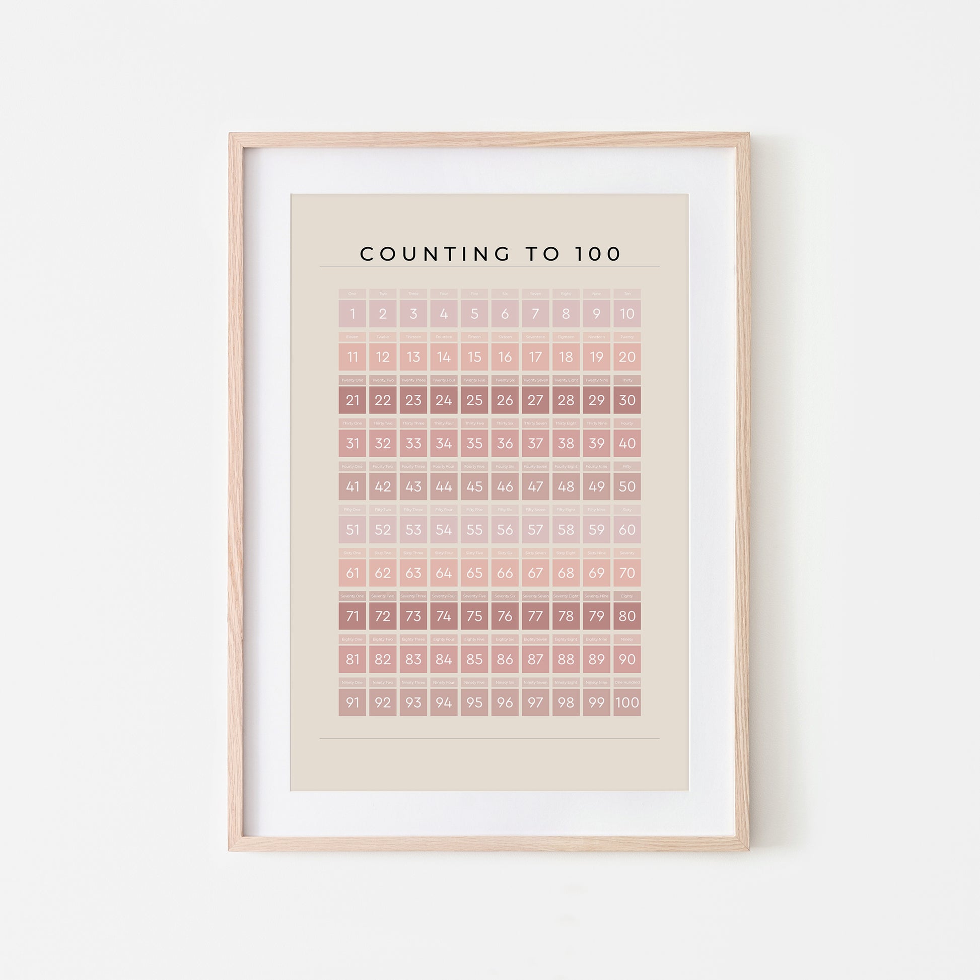Counting-to-100-Math-Wall-Art-in-Peony-on-Sand-Website-Main-Image