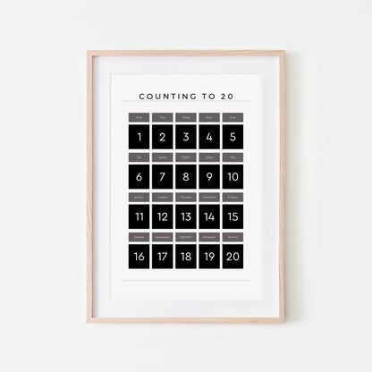 Counting-to-20-Maths-Wall-Art-Print-Website-Main-Image-Black-on-White