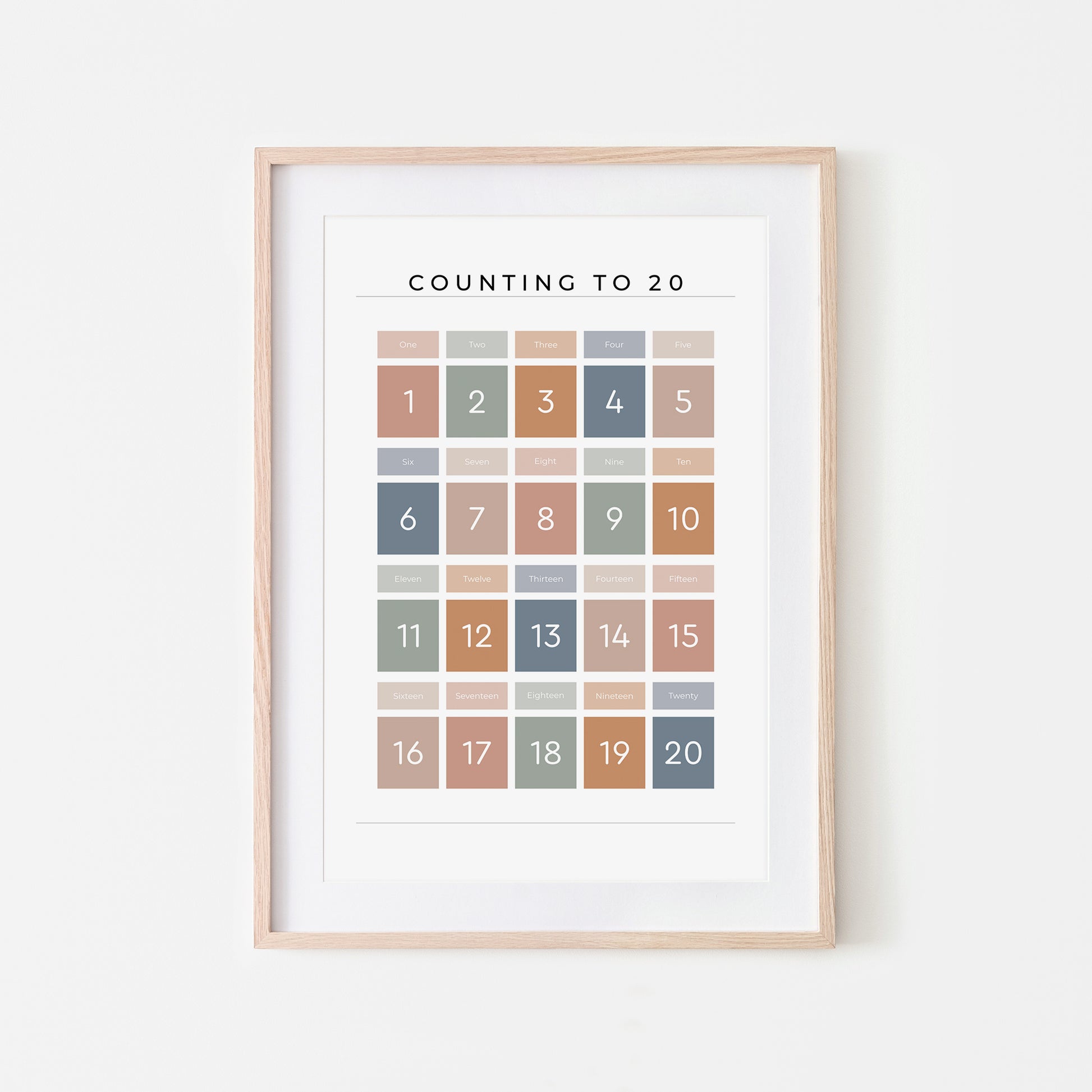 Counting-to-20-Maths-Wall-Art-Print-Website-Main-Image-Earthy-on-White