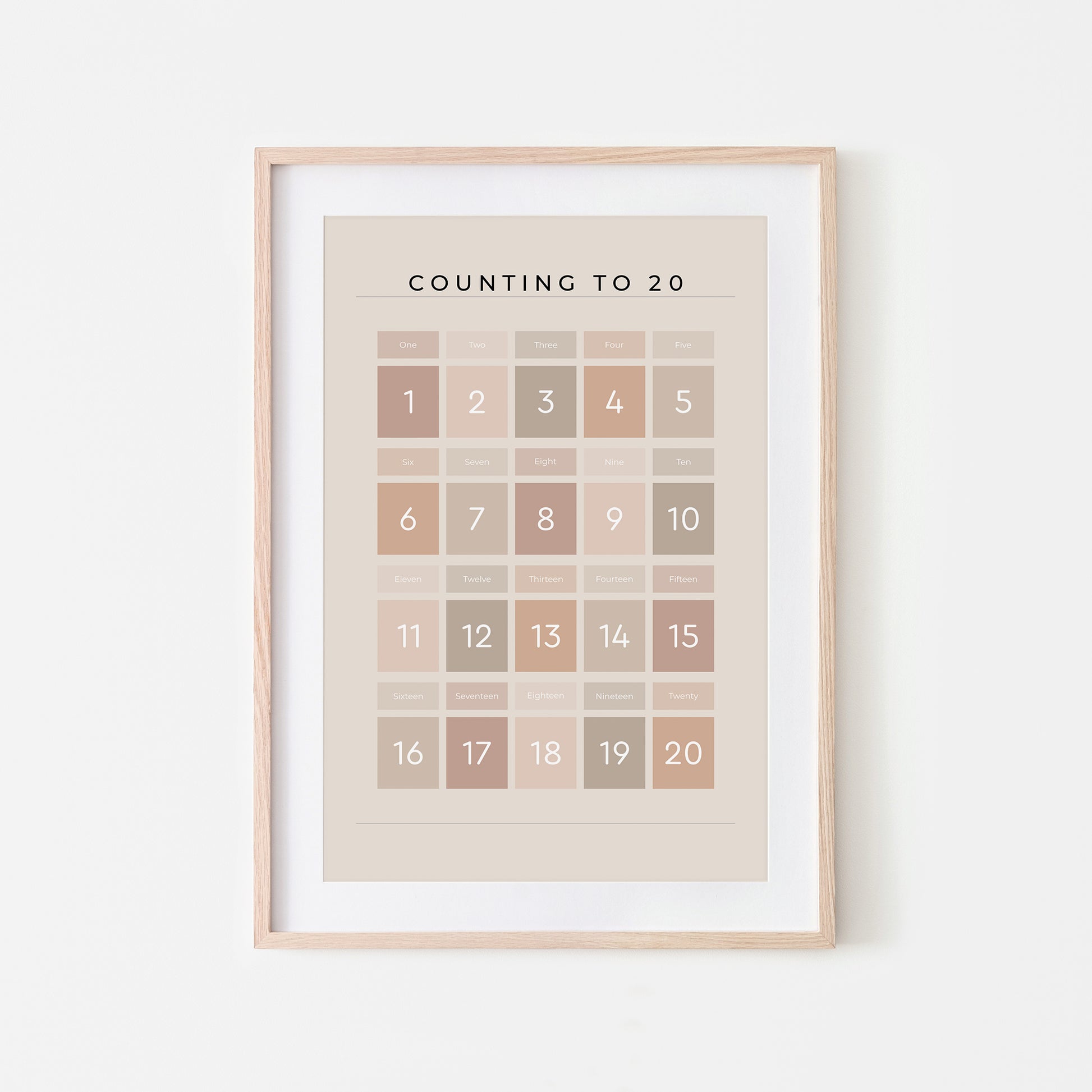 Counting-to-20-Maths-Wall-Art-Print-Website-Main-Image-Neutral-on-Sand