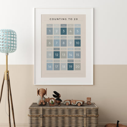 Counting-to-20-Maths-Wall-Art-Print-Website-Main-Image-Ocean-on-Sand-Main-Image