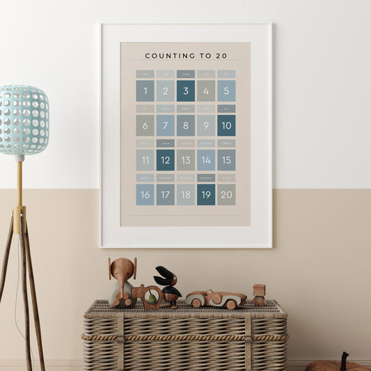 Counting-to-20-Maths-Wall-Art-Print-Website-Main-Image-Ocean-on-Sand-Main-Image