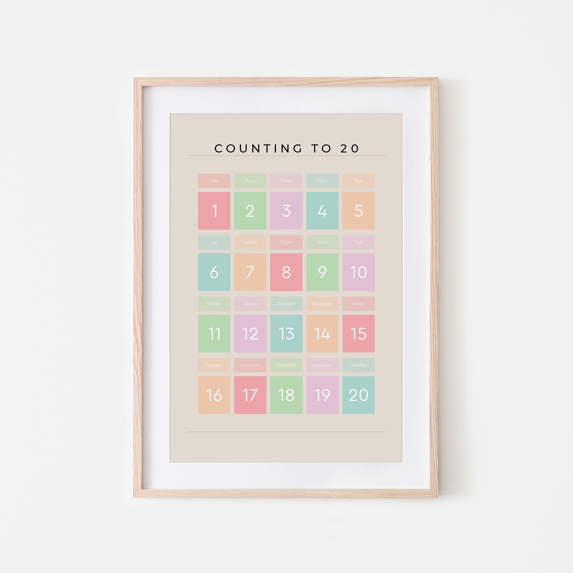 Counting-to-20-Maths-Wall-Art-Print-Website-Main-Image-Pastel-on-Sand