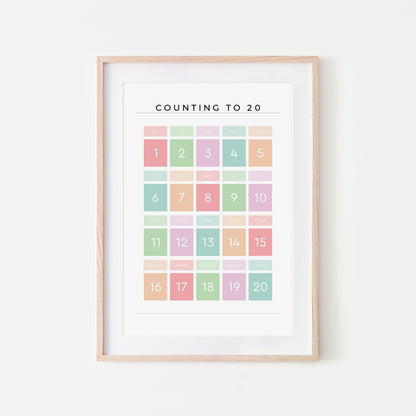 Counting-to-20-Maths-Wall-Art-Print-Website-Main-Image-Pastel-on-White