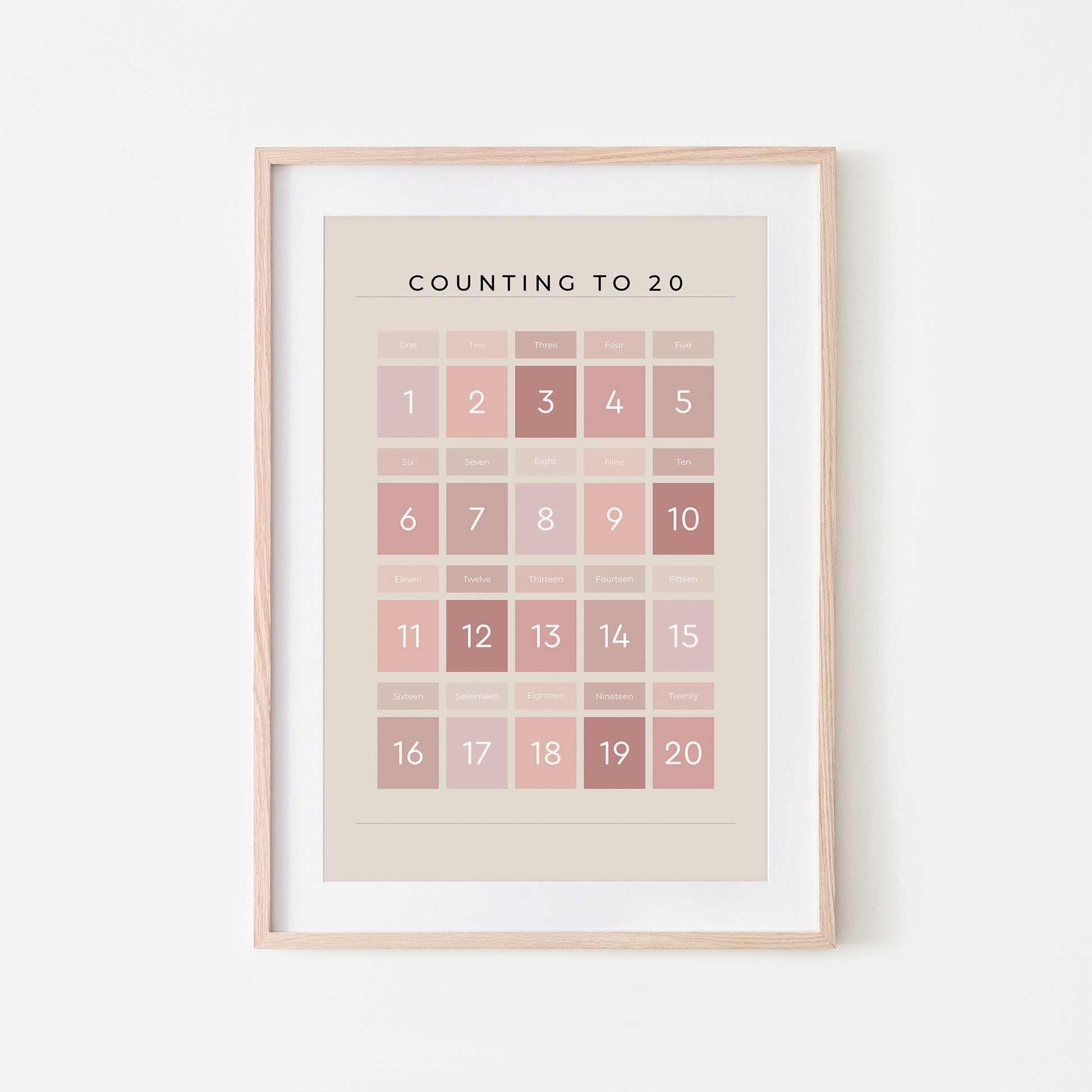 Counting-to-20-Maths-Wall-Art-Print-Website-Main-Image-Peony-on-Sand