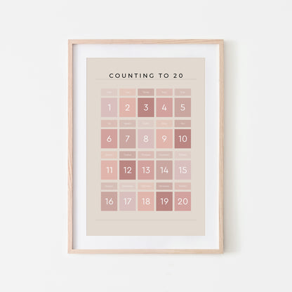 Counting-to-20-Maths-Wall-Art-Print-Website-Main-Image-Peony-on-Sand