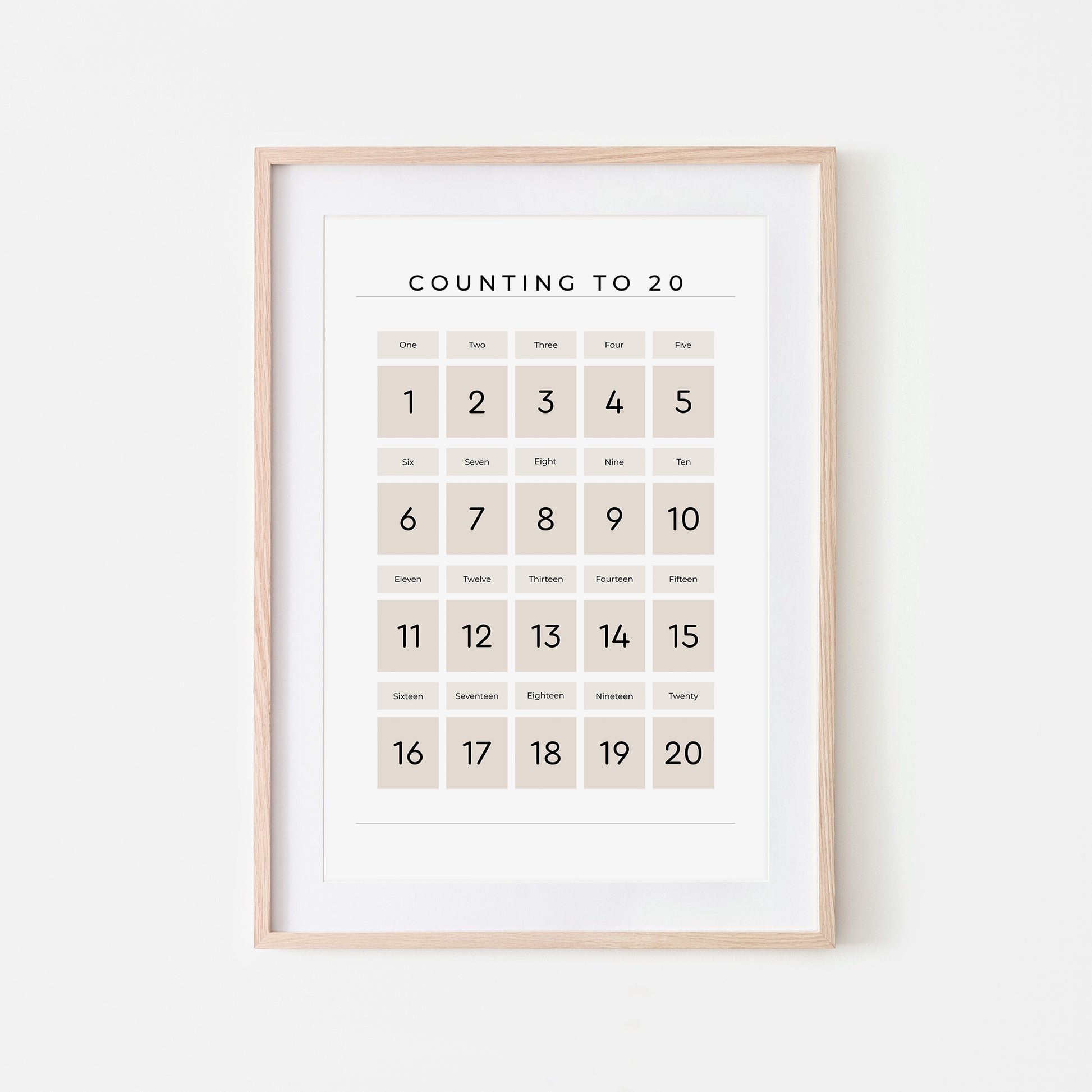 Counting-to-20-Maths-Wall-Art-Print-Website-Main-Image-Sand-on-White