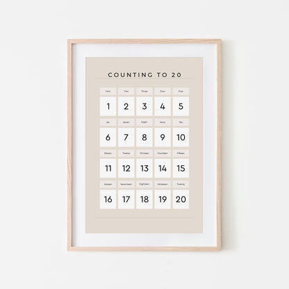 Counting-to-20-Maths-Wall-Art-Print-Website-Main-Image-White-on-Sand