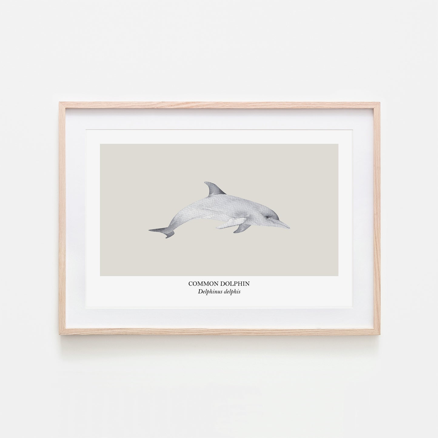 Dolphin-Watercolour-Sea-Creature-Wall-Art-in-Linen