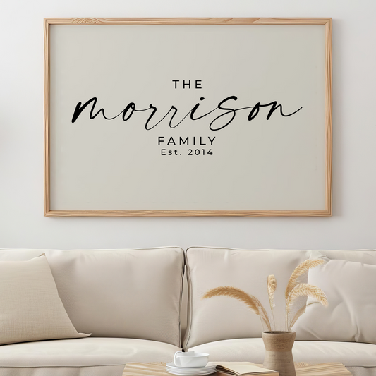 Established-Custom-Family-Typography-Wall-Art-Poster-in-Black-on-Linen