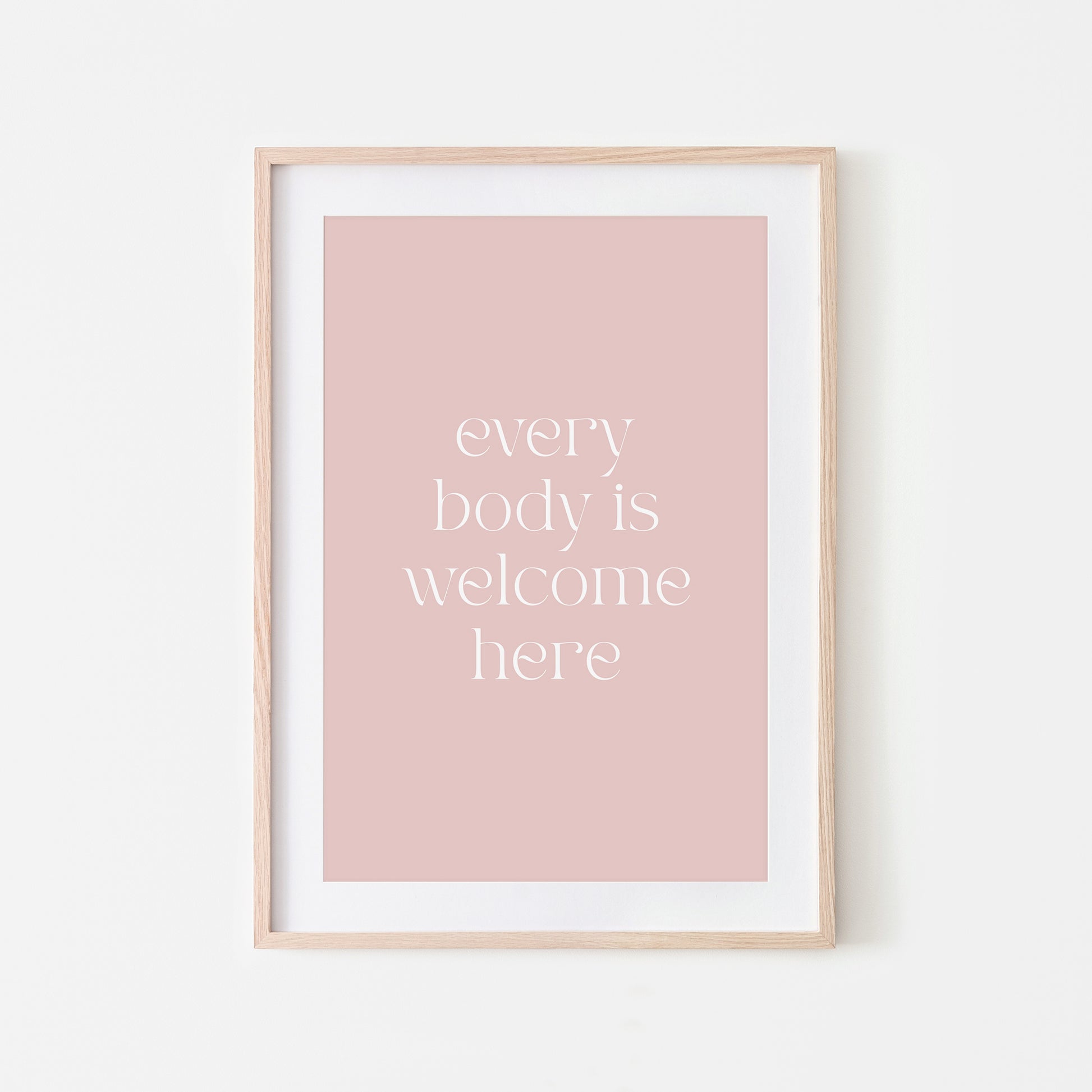Every-Body-is-Welcome-Here-Quote-Wall-Art-in-Blush-Website-Main-Image
