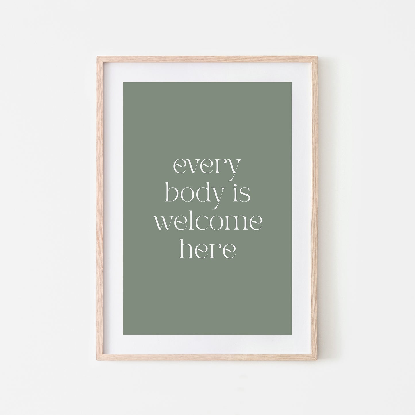 Every-Body-is-Welcome-Here-Quote-Wall-Art-in-Eucalyptus-Website-Main-Image