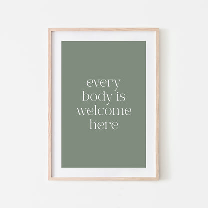 Every-Body-is-Welcome-Here-Quote-Wall-Art-in-Eucalyptus-Website-Main-Image