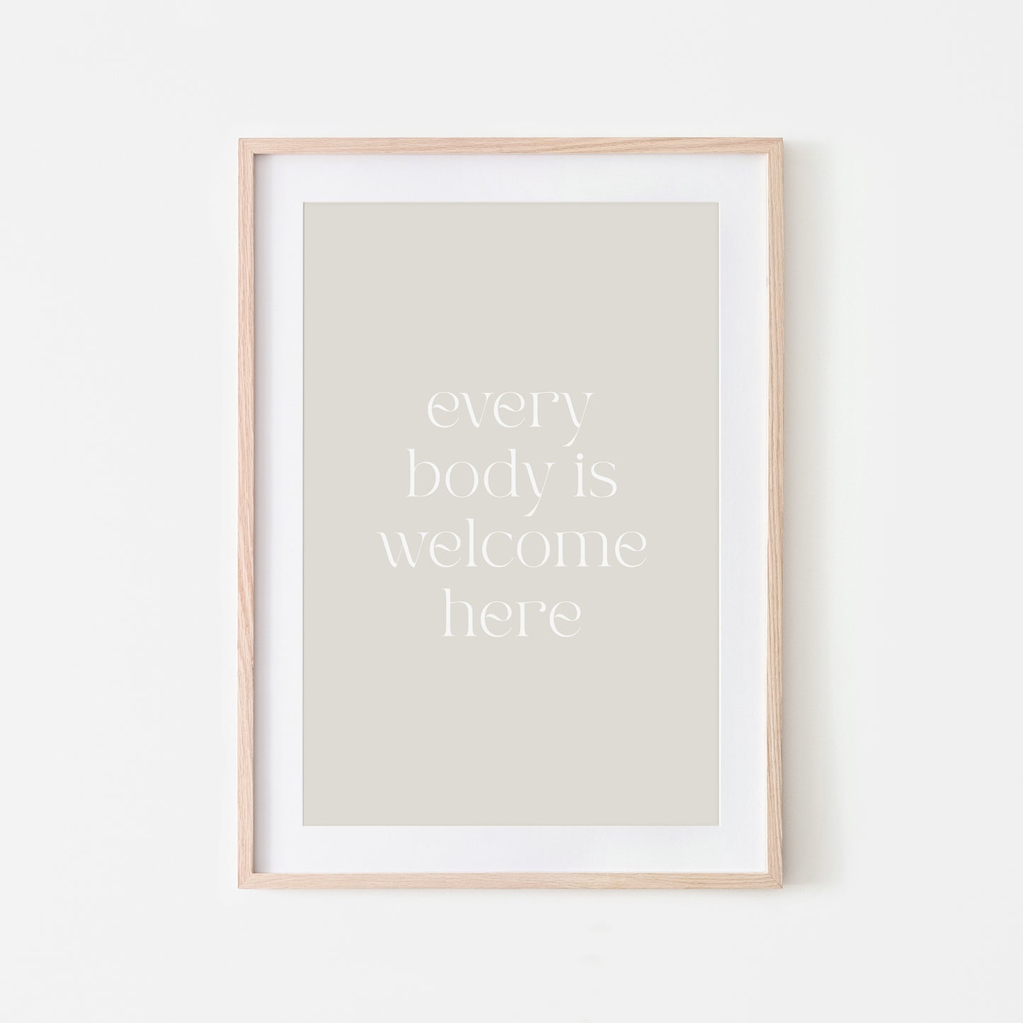 Every-Body-is-Welcome-Here-Quote-Wall-Art-in-Linen-Website-Main-Image