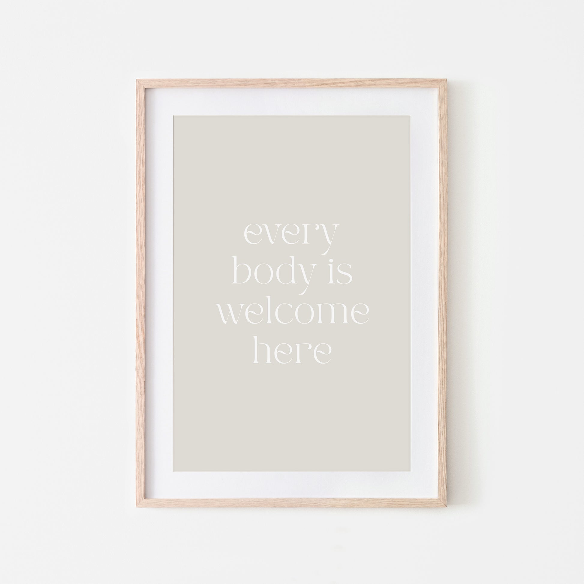 Every-Body-is-Welcome-Here-Quote-Wall-Art-in-Linen-Website-Main-Image