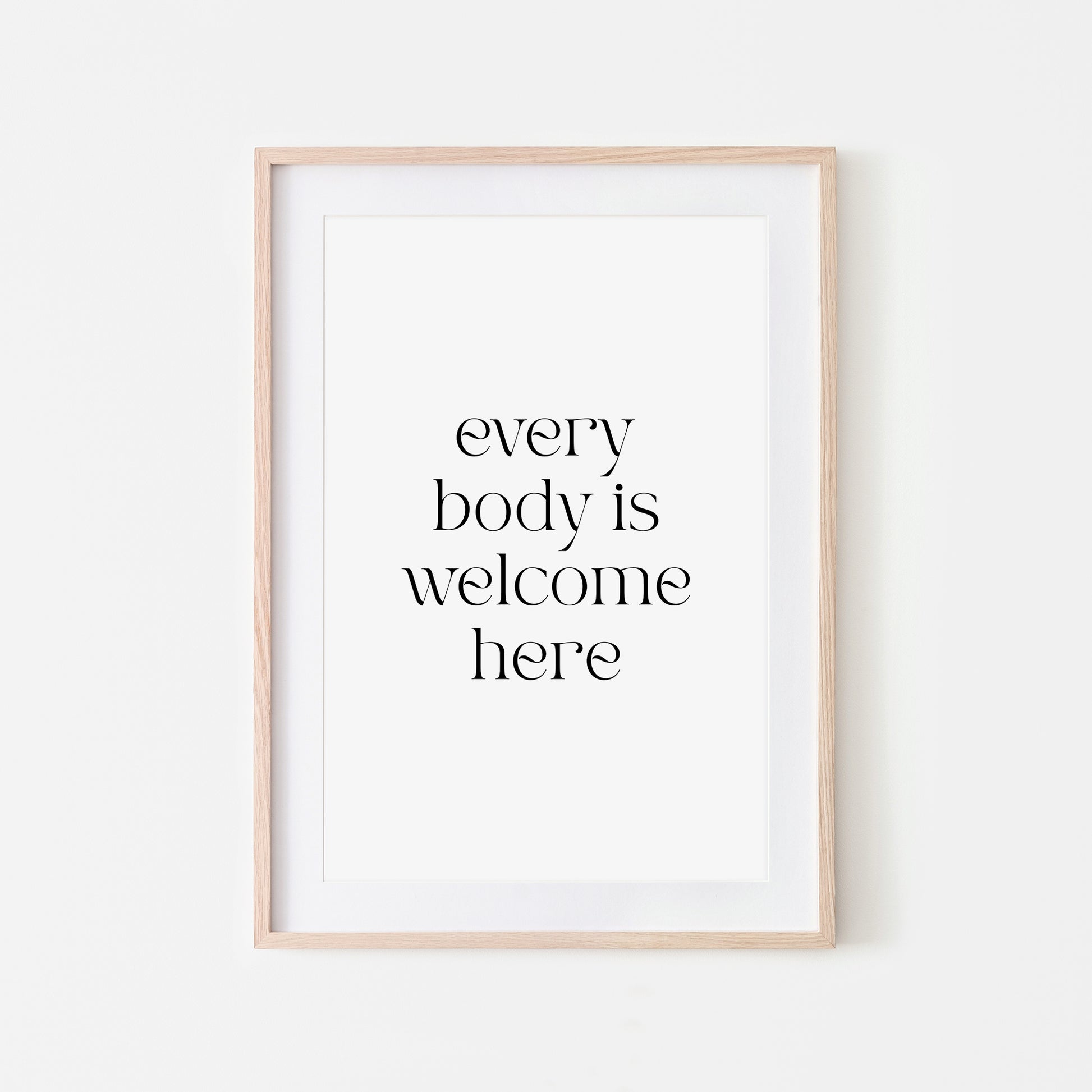 Every-Body-is-Welcome-Here-Quote-Wall-Art-in-White-Website-Main-Image