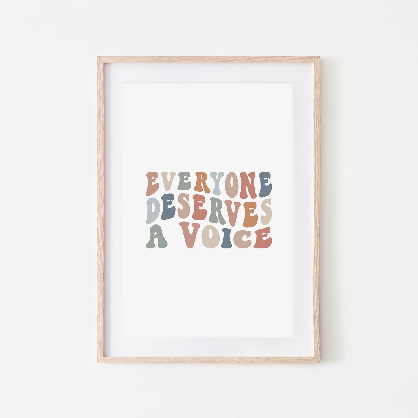 Everyone-Deserves-A-Voice-Speech-Therapy-Wall-Art-in-Earthy-on-White