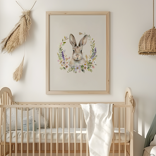 Fable-Watercolour-Bunny-Rabbit-Wall-Art-in-Linen-Beige-Website-Main-Image