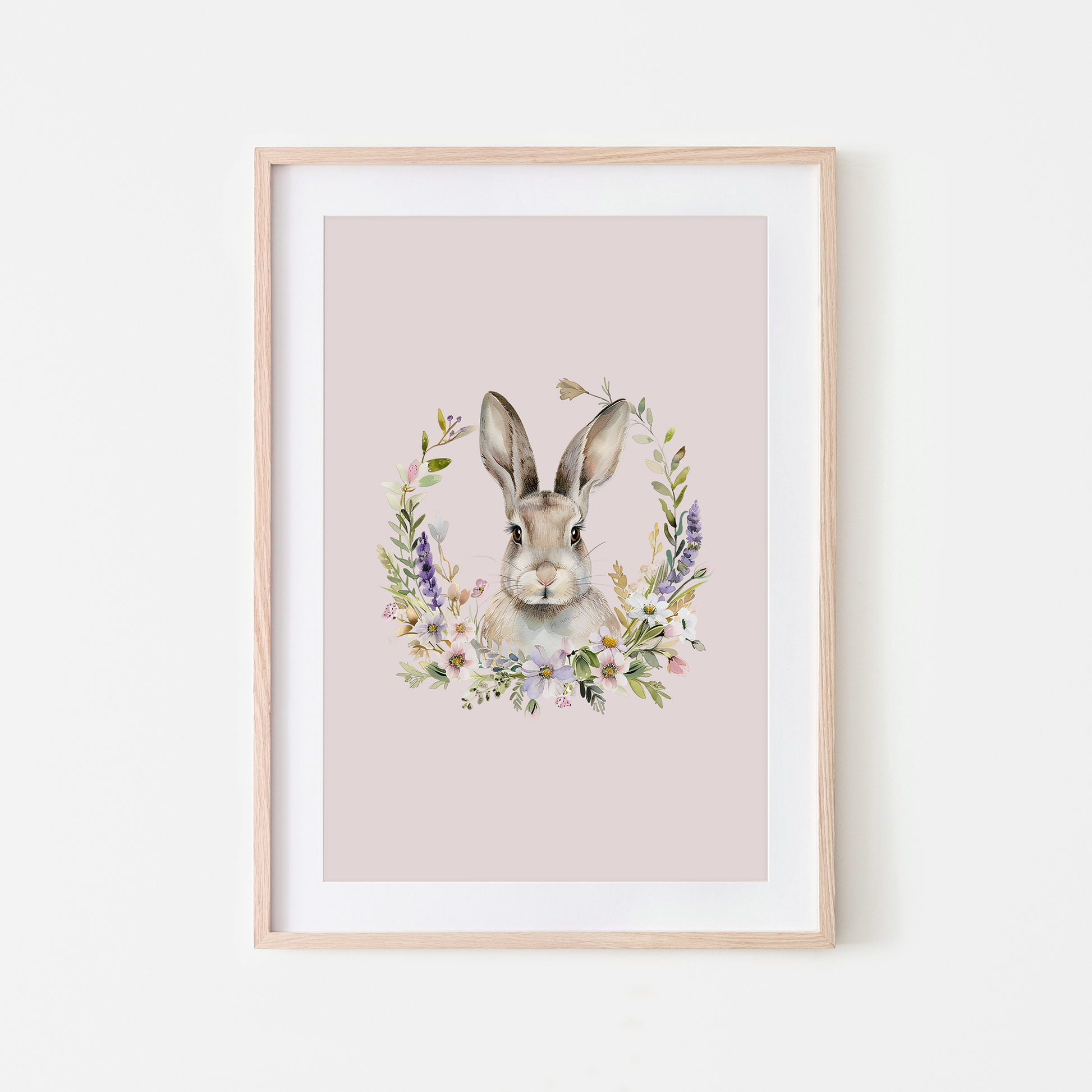 Fable-Watercolour-Bunny-Rabbit-Wall-Art-in-Pointe-Pink