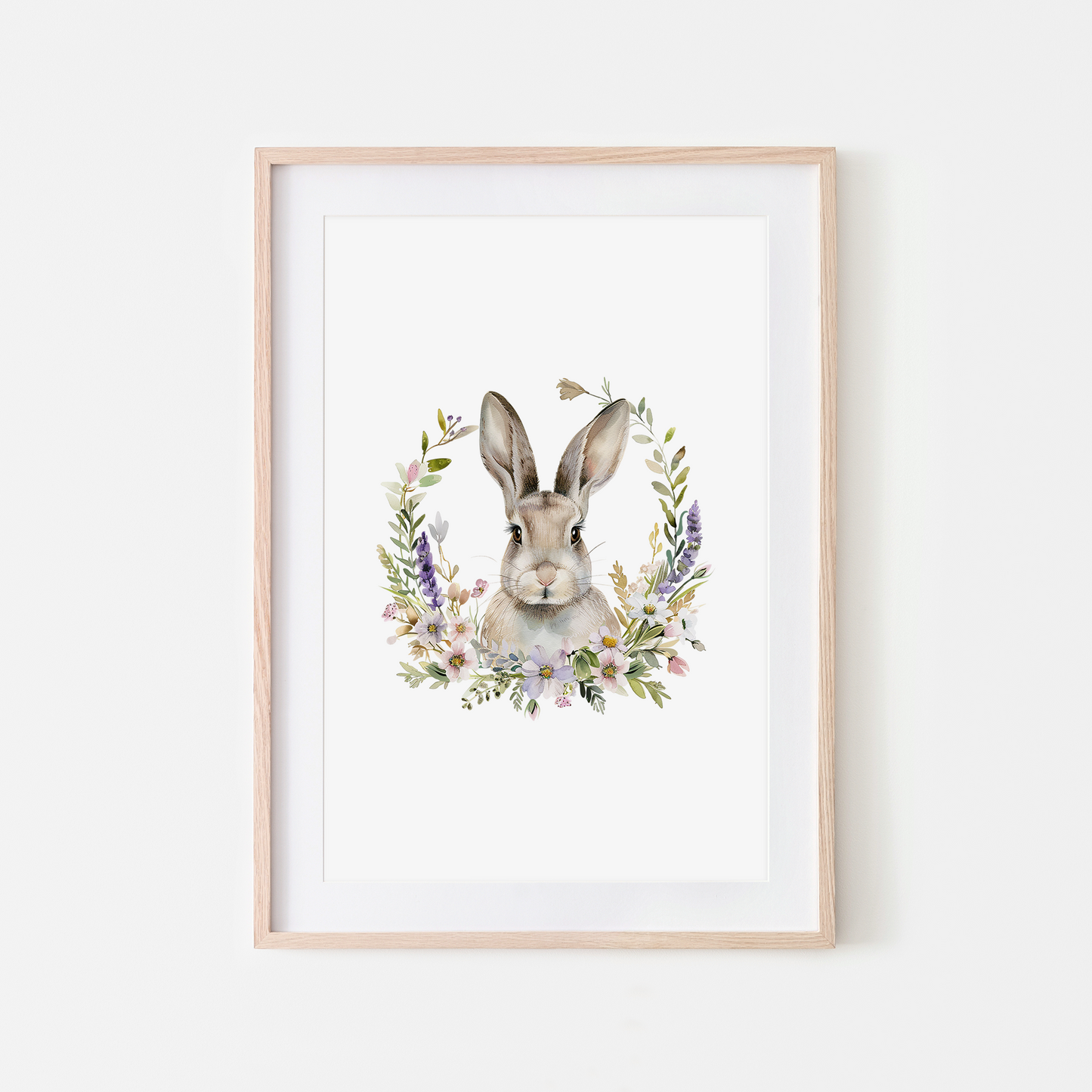 Fable-Watercolour-Bunny-Rabbit-Wall-Art-in-White