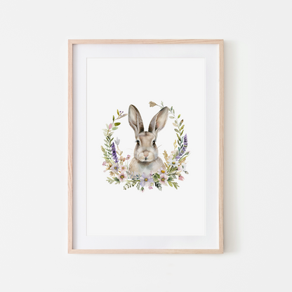 Fable-Watercolour-Bunny-Rabbit-Wall-Art-in-White