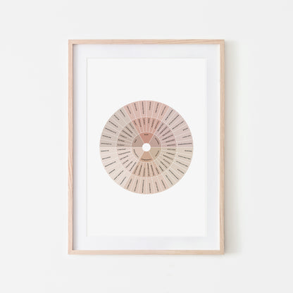Feelings-Wheel-Mental-Health-Wall-Art-in-Neutral-Beige-and-Monochrome-on-White