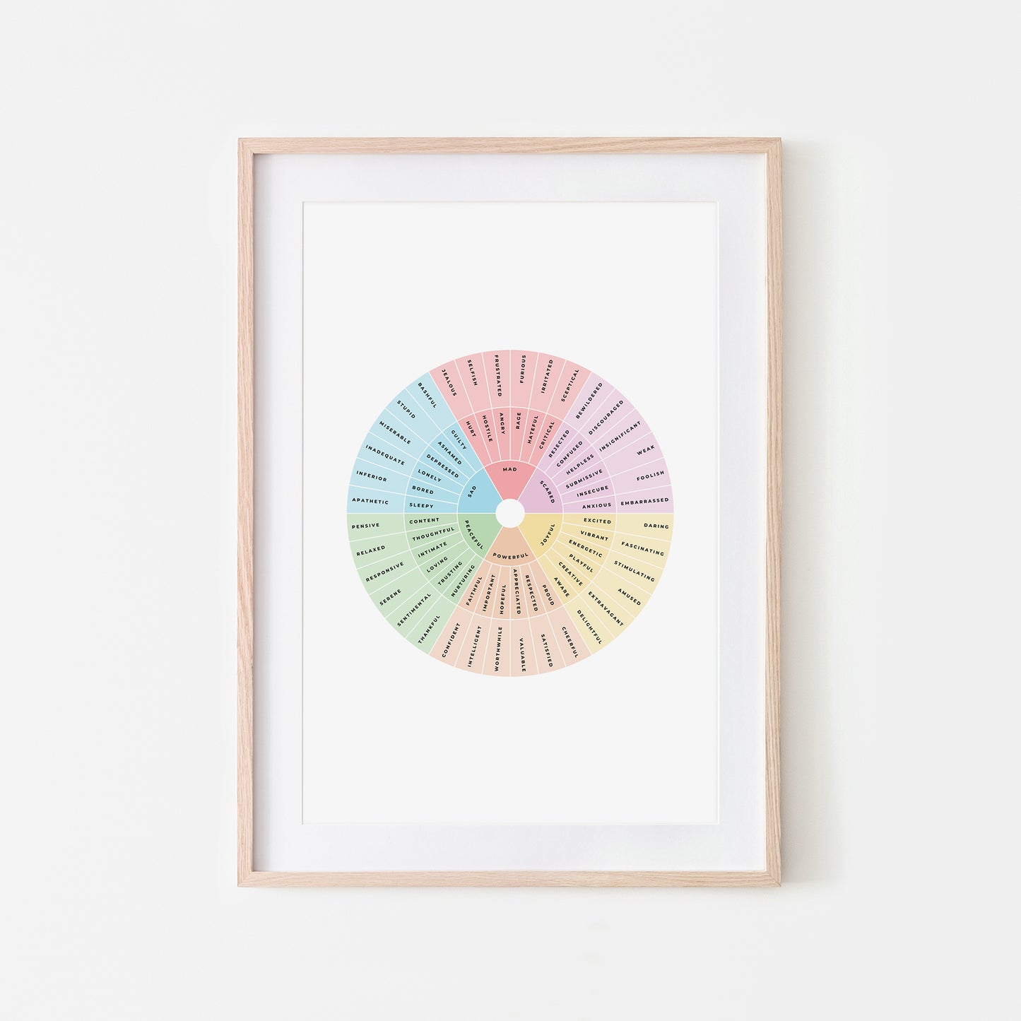 Feelings-Wheel-Mental-Health-Wall-Art-in-Pastel-and-Monochrome-on-White