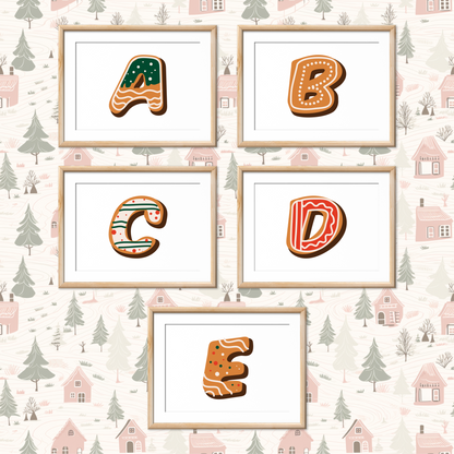 Gingerbread-Cookie-Letters-Christmas-Printable-Posters-Landscape-Letters-1