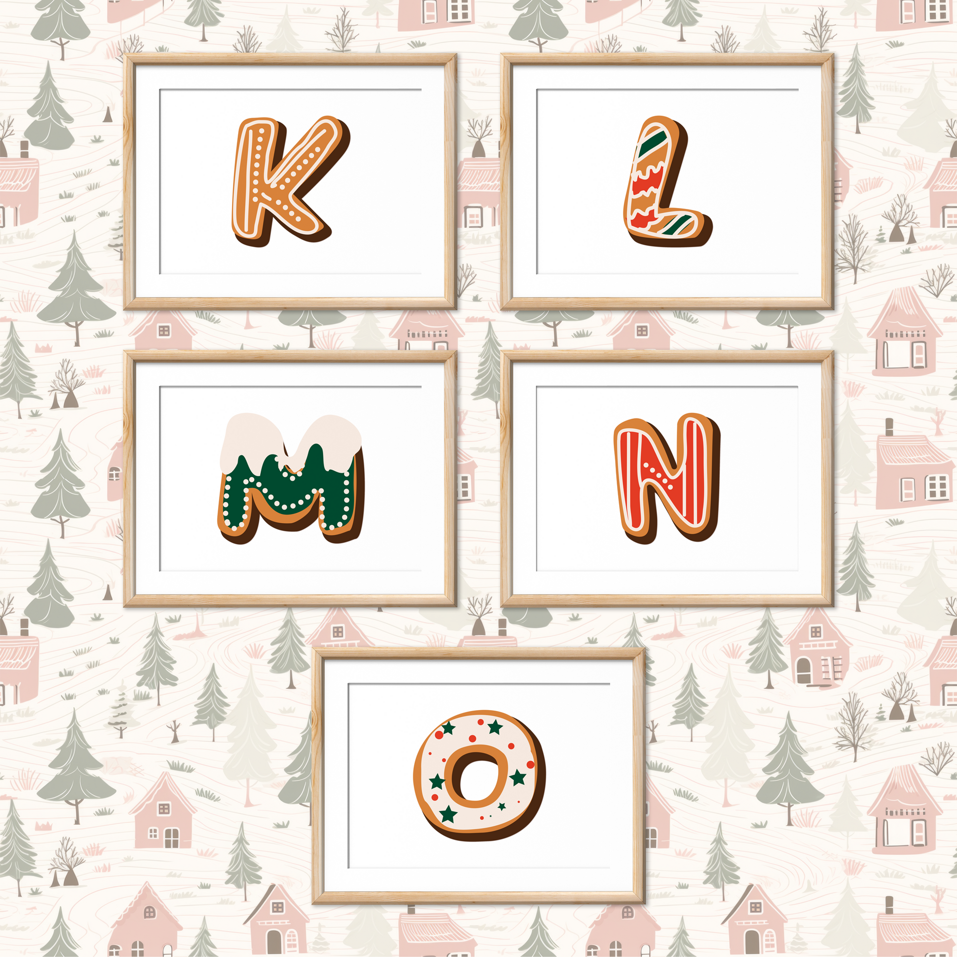 Gingerbread-Cookie-Letters-Christmas-Printable-Posters-Landscape-Letters-3