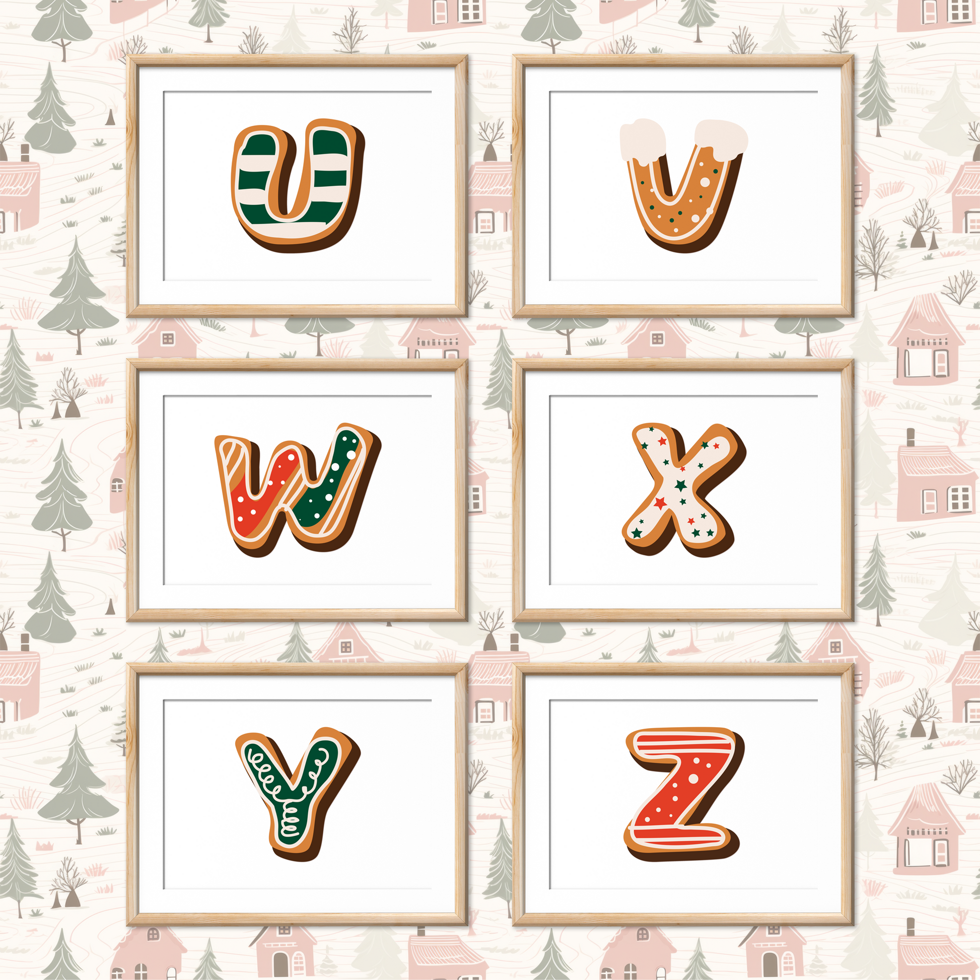 Gingerbread-Cookie-Letters-Christmas-Printable-Posters-Landscape-Letters-5