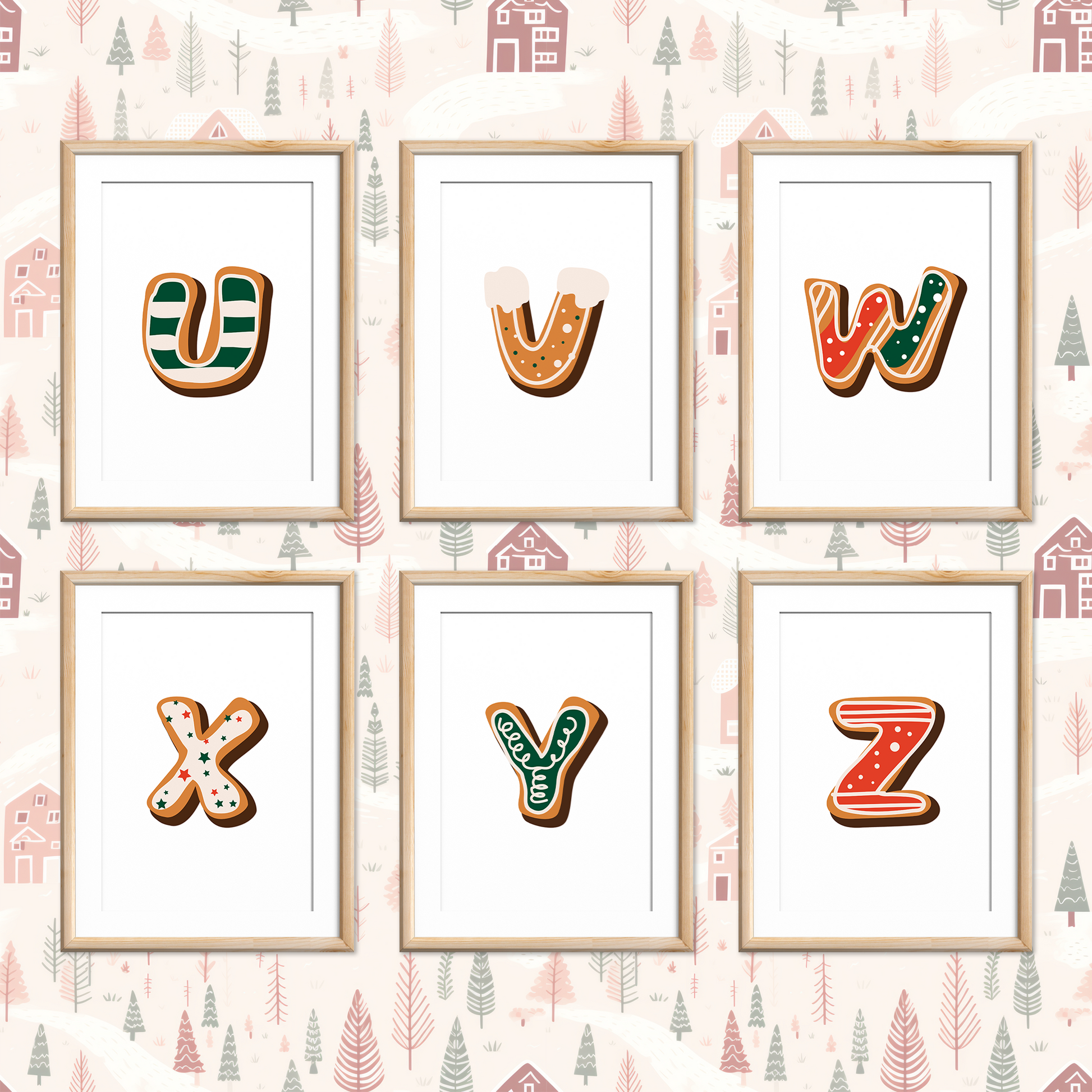 Gingerbread-Cookie-Letters-Christmas-Printable-Posters-Portrait-Letters-5