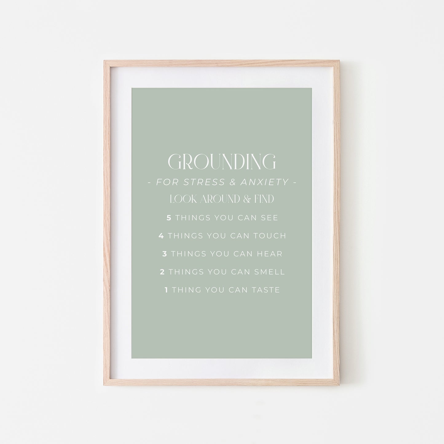 Grounding-54321-Mental-Health-Wall-Art-in-Mist