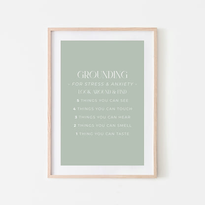 Grounding-54321-Mental-Health-Wall-Art-in-Mist