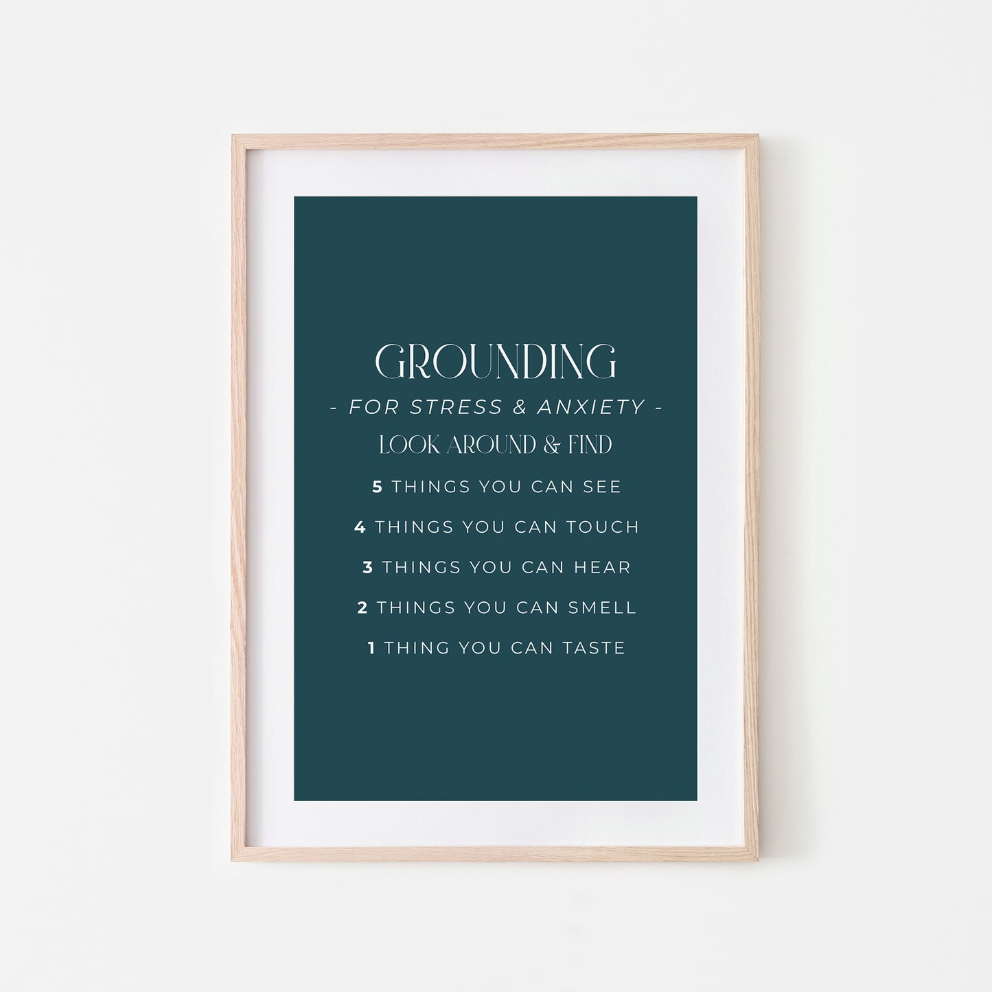 Grounding-54321-Mental-Health-Wall-Art-in-Navy