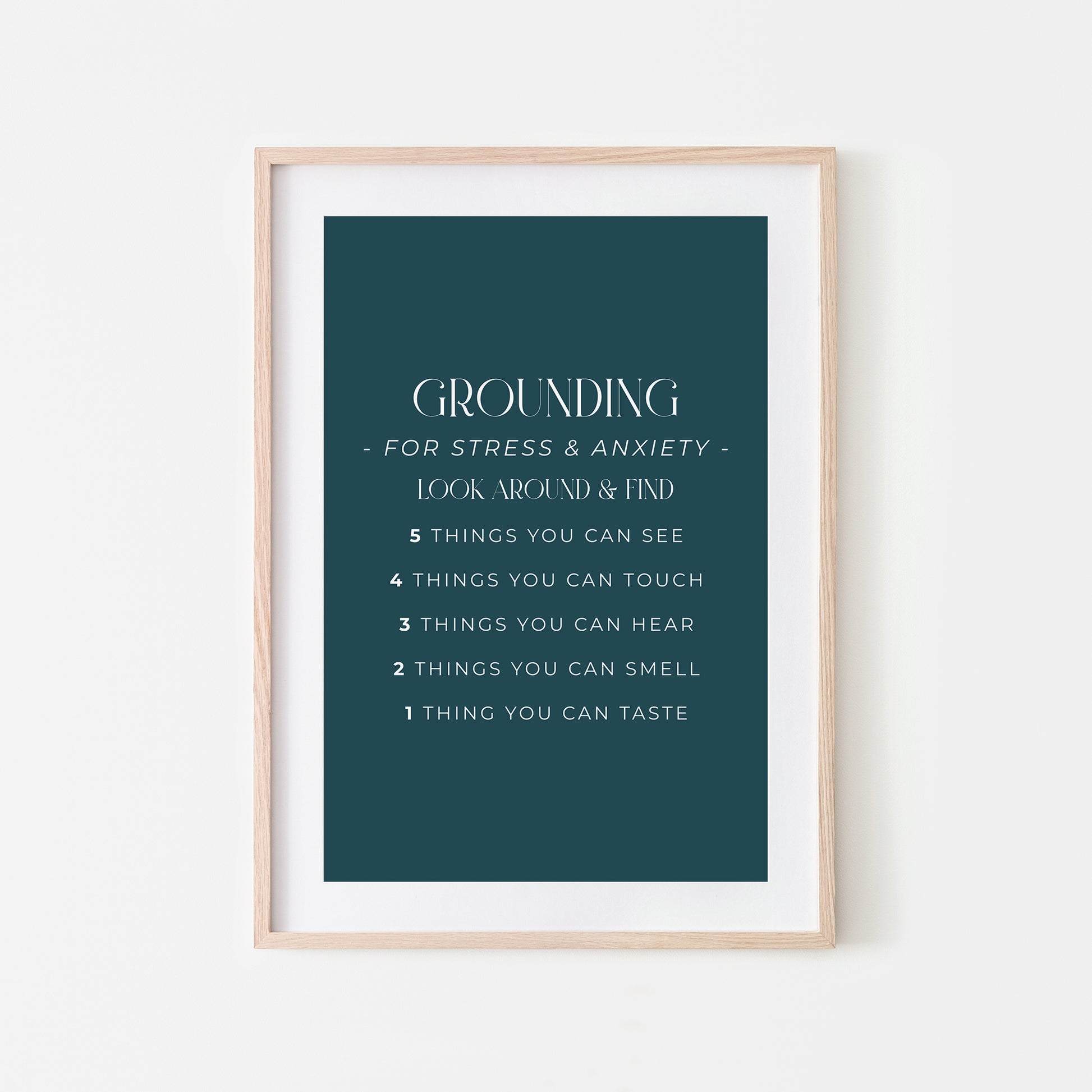 Grounding-54321-Mental-Health-Wall-Art-in-Navy