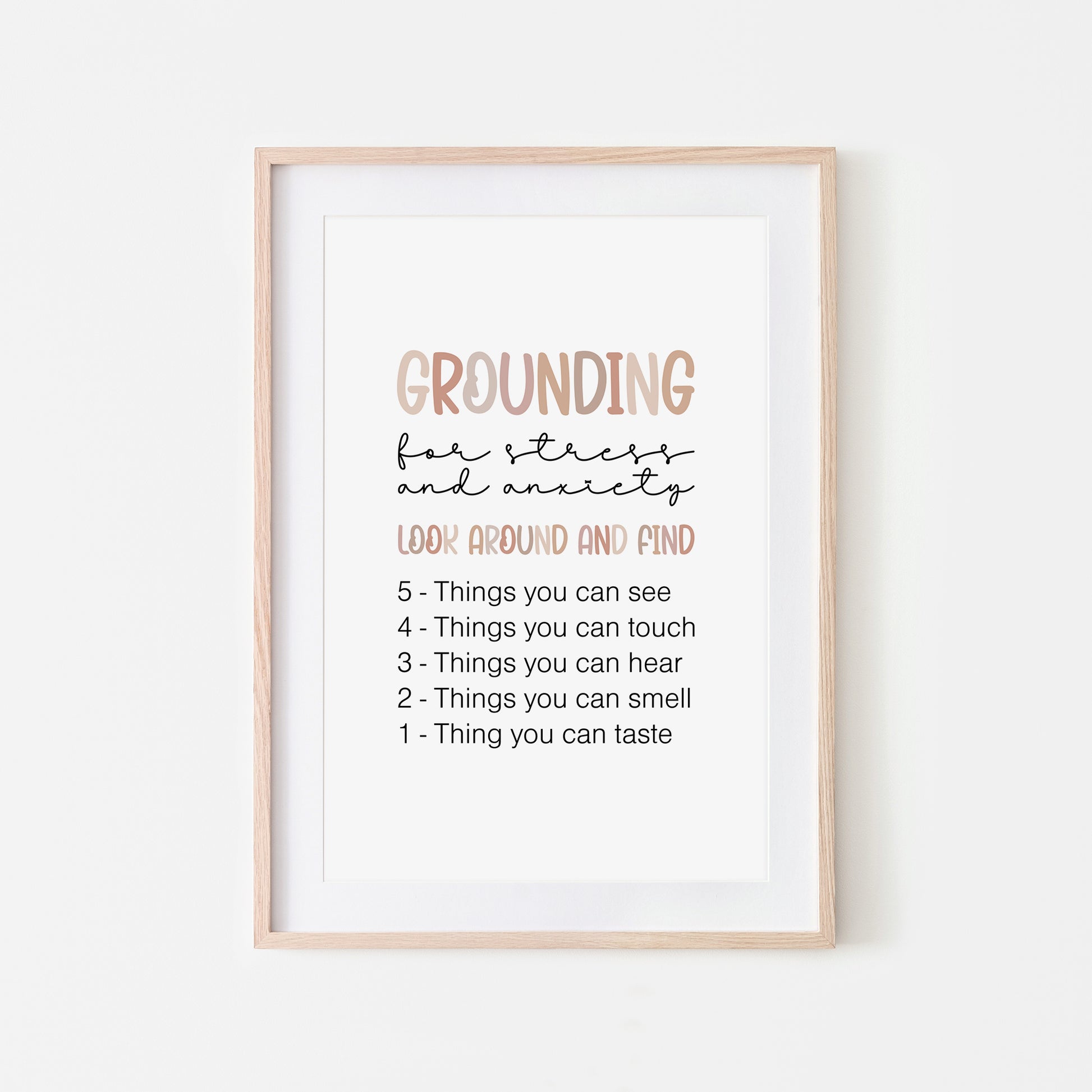 Grounding-54321-Mental-Health-Wall-Art-in-Neutral