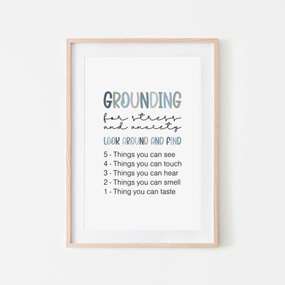 Grounding-54321-Mental-Health-Wall-Art-in-Ocean