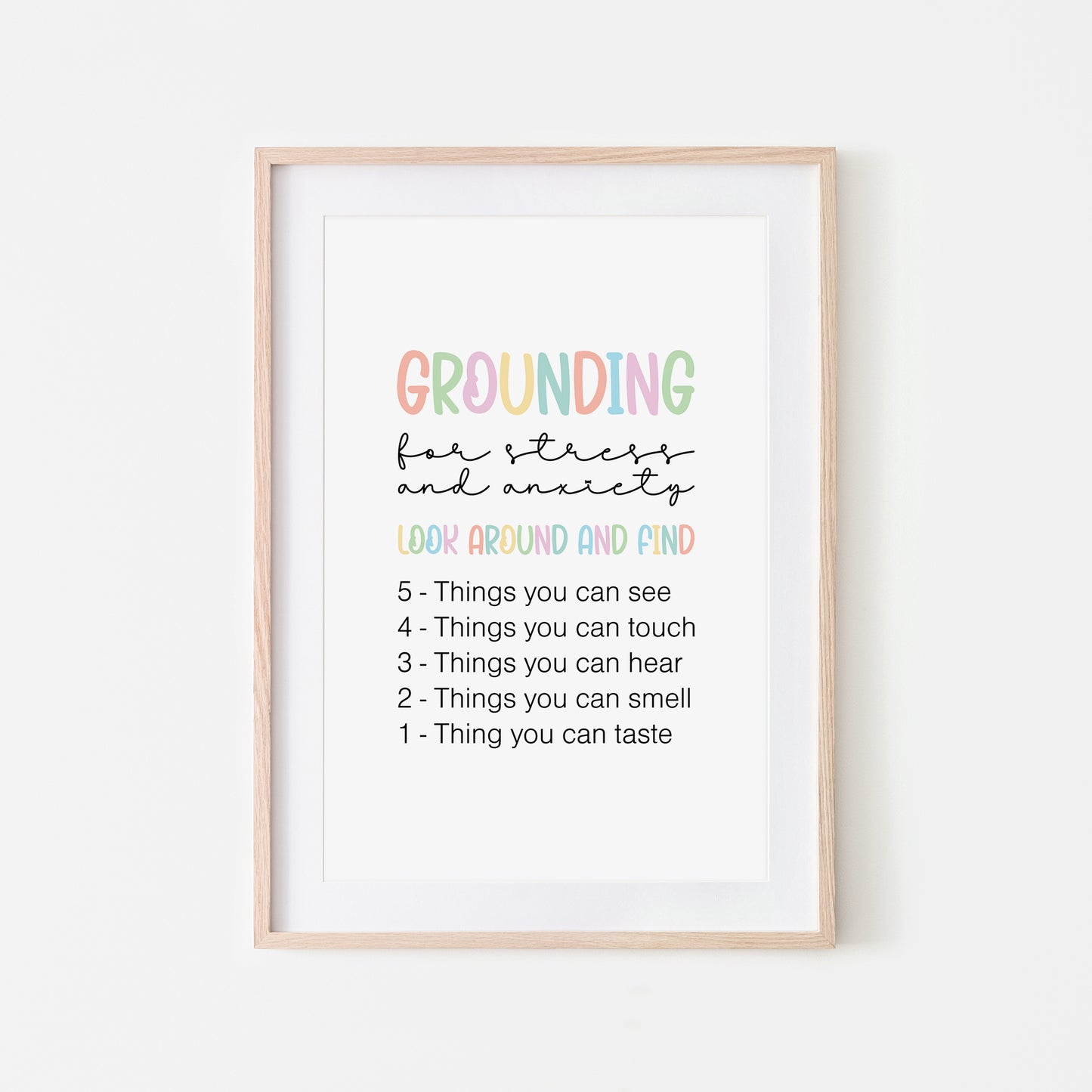 Grounding-54321-Mental-Health-Wall-Art-in-Pastel