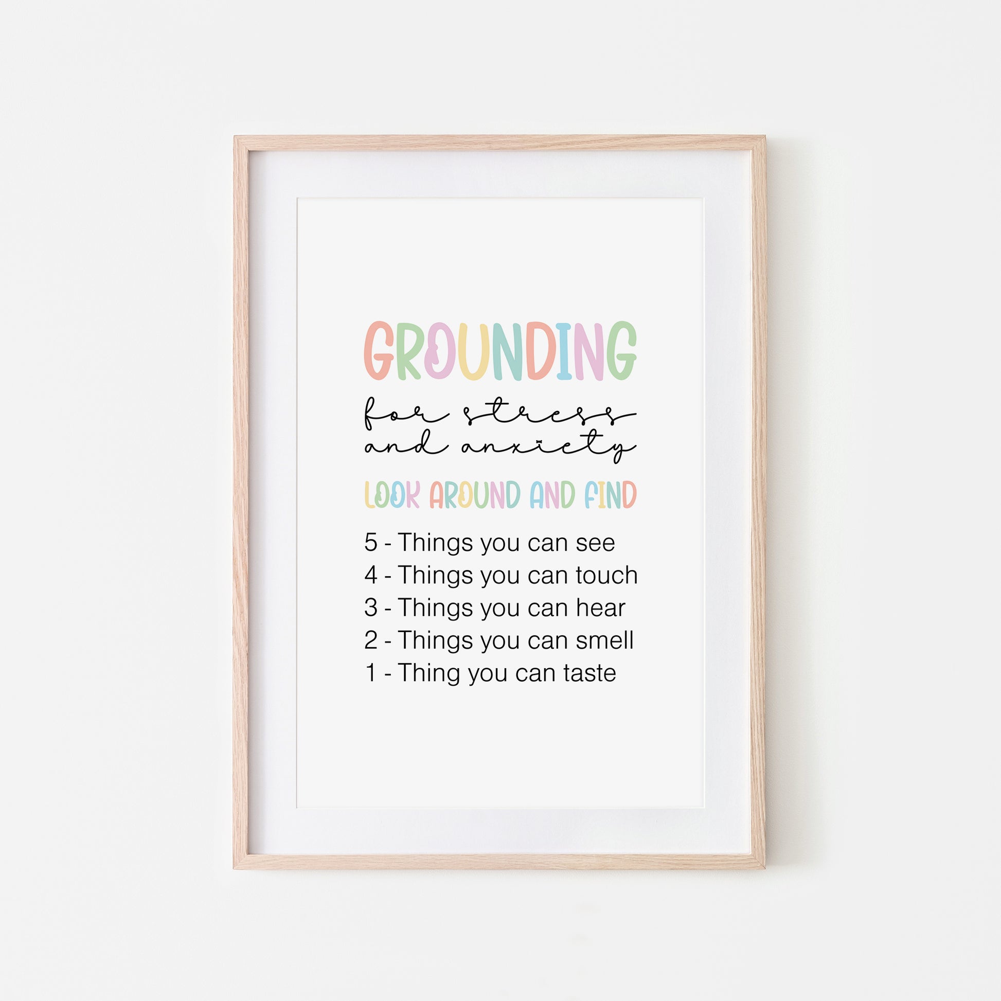 Grounding-54321-Mental-Health-Wall-Art-in-Pastel