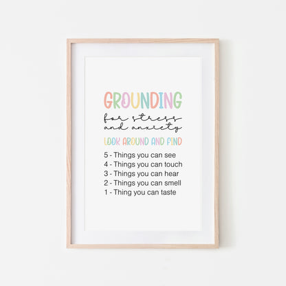Grounding-54321-Mental-Health-Wall-Art-in-Pastel