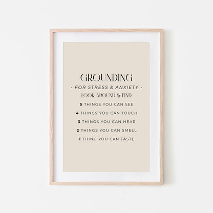 Grounding-54321-Mental-Health-Wall-Art-in-Sand