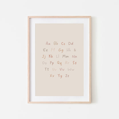 Handwritten-ABC-Educational-Wall-Art-in-Neutral-on-Sand
