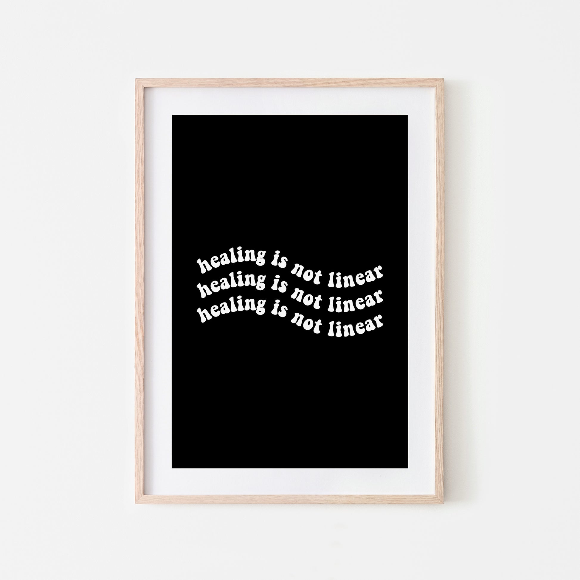 Healing-is-Not-Linear-Quote-Wall-Art-in-Black
