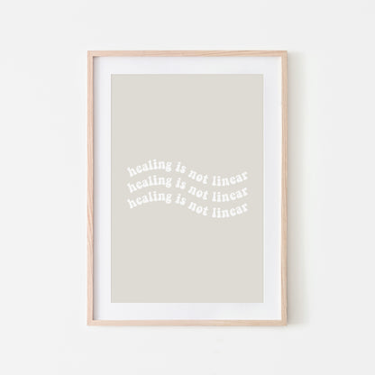 Healing-is-Not-Linear-Quote-Wall-Art-in-Linen