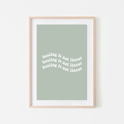 Healing-is-Not-Linear-Quote-Wall-Art-in-Mist