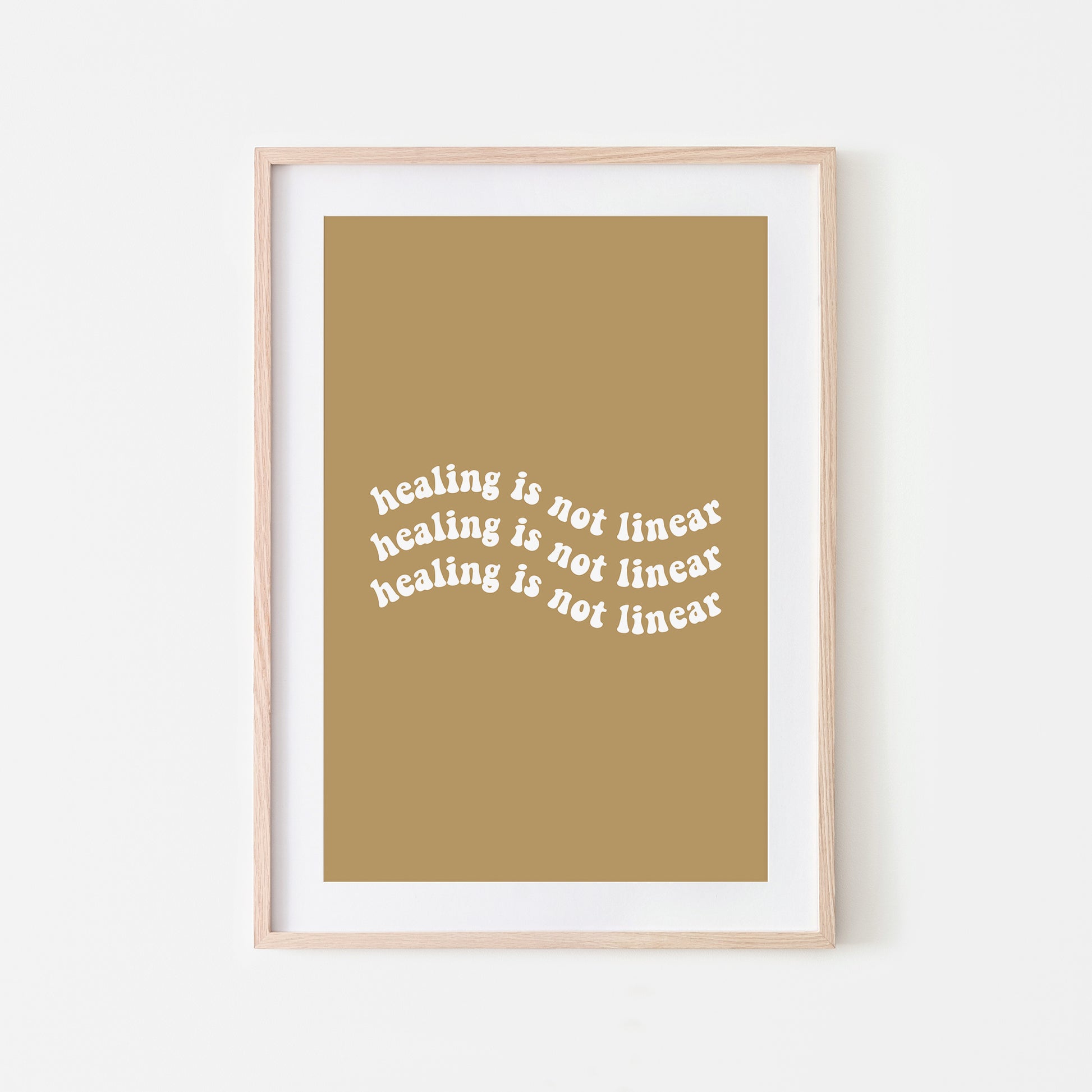 Healing-is-Not-Linear-Quote-Wall-Art-in-Wheat