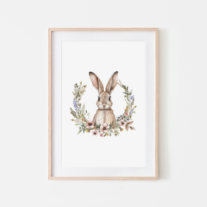 Honey-Watercolour-Bunny-Rabbit-Wall-Art-in-White
