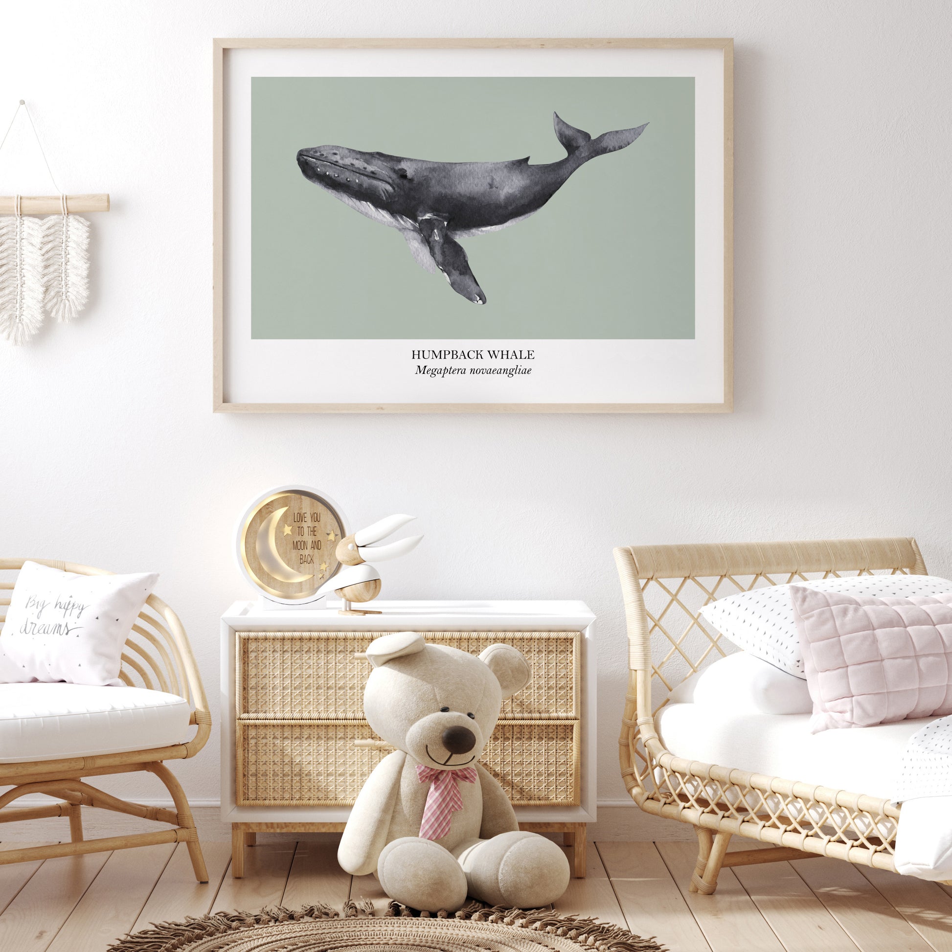 Humpback-Whale-Watercolour-Sea-Creature-Wall-Art-in-Mist-Green-Website-Main-Image